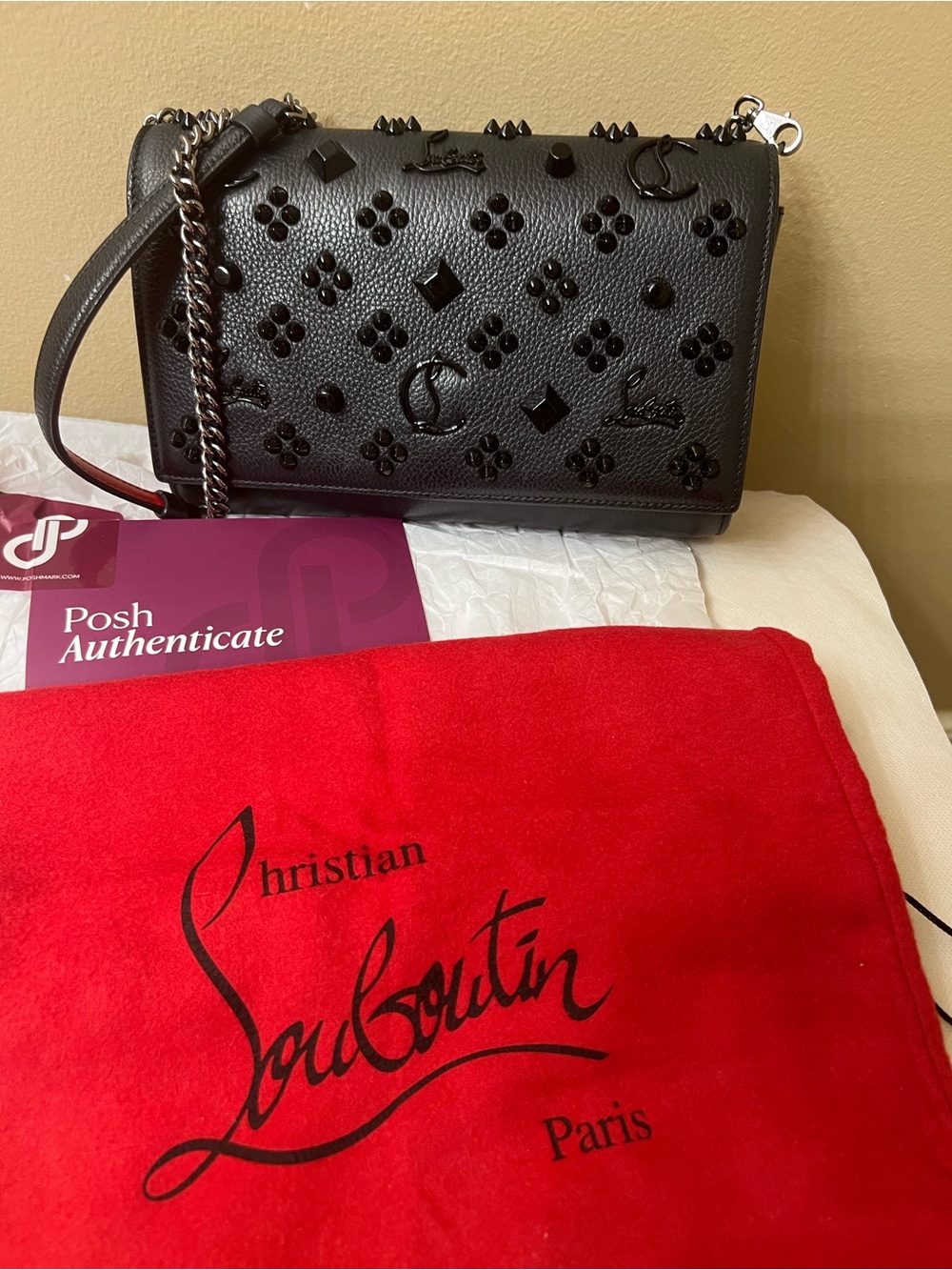 Christian Louboutin Studded Crossbody Bag - Picture 17 of 17